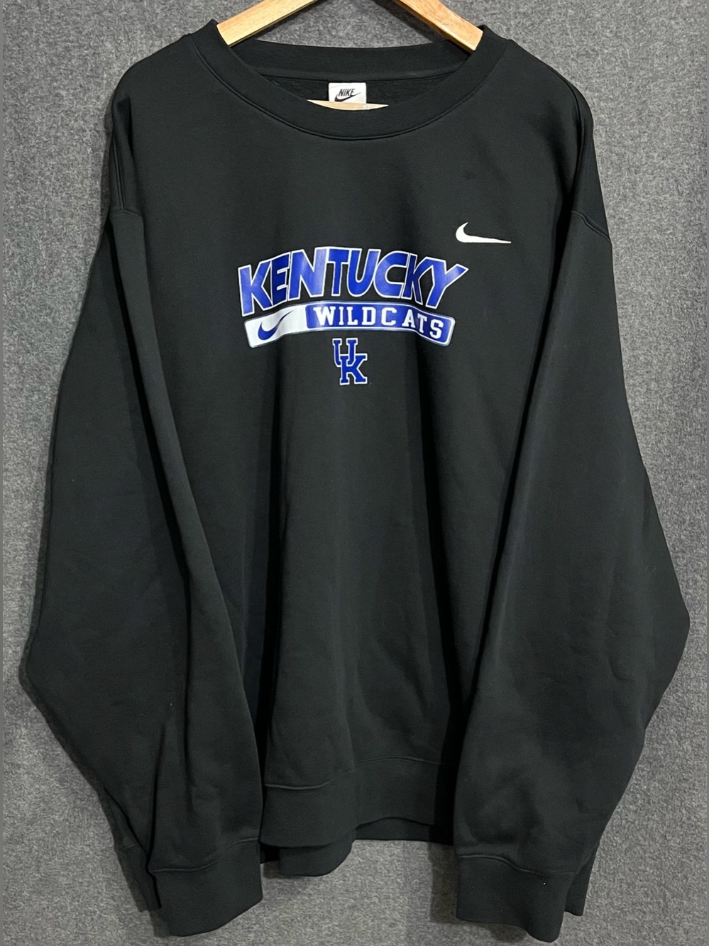 Nike Vintage Y2K Black Kentucky Wildcats Sweatshirt Mens 4XL